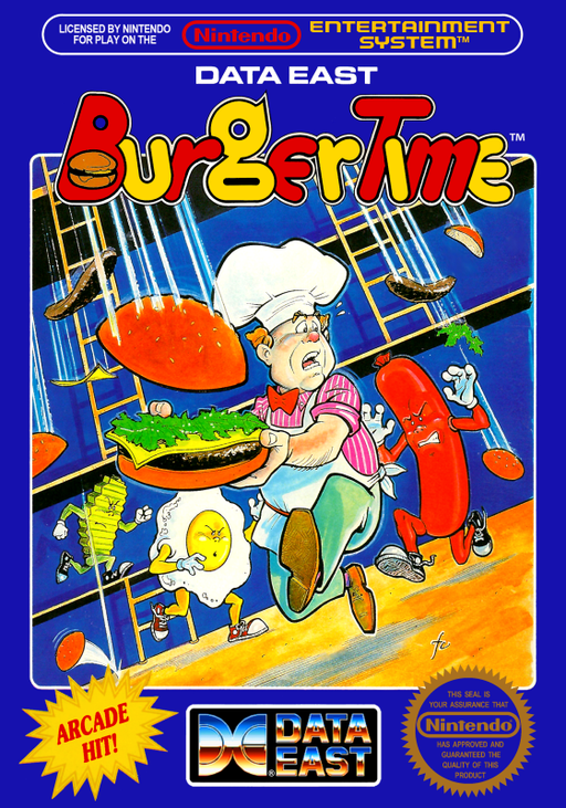 BurgerTime (USA) box art